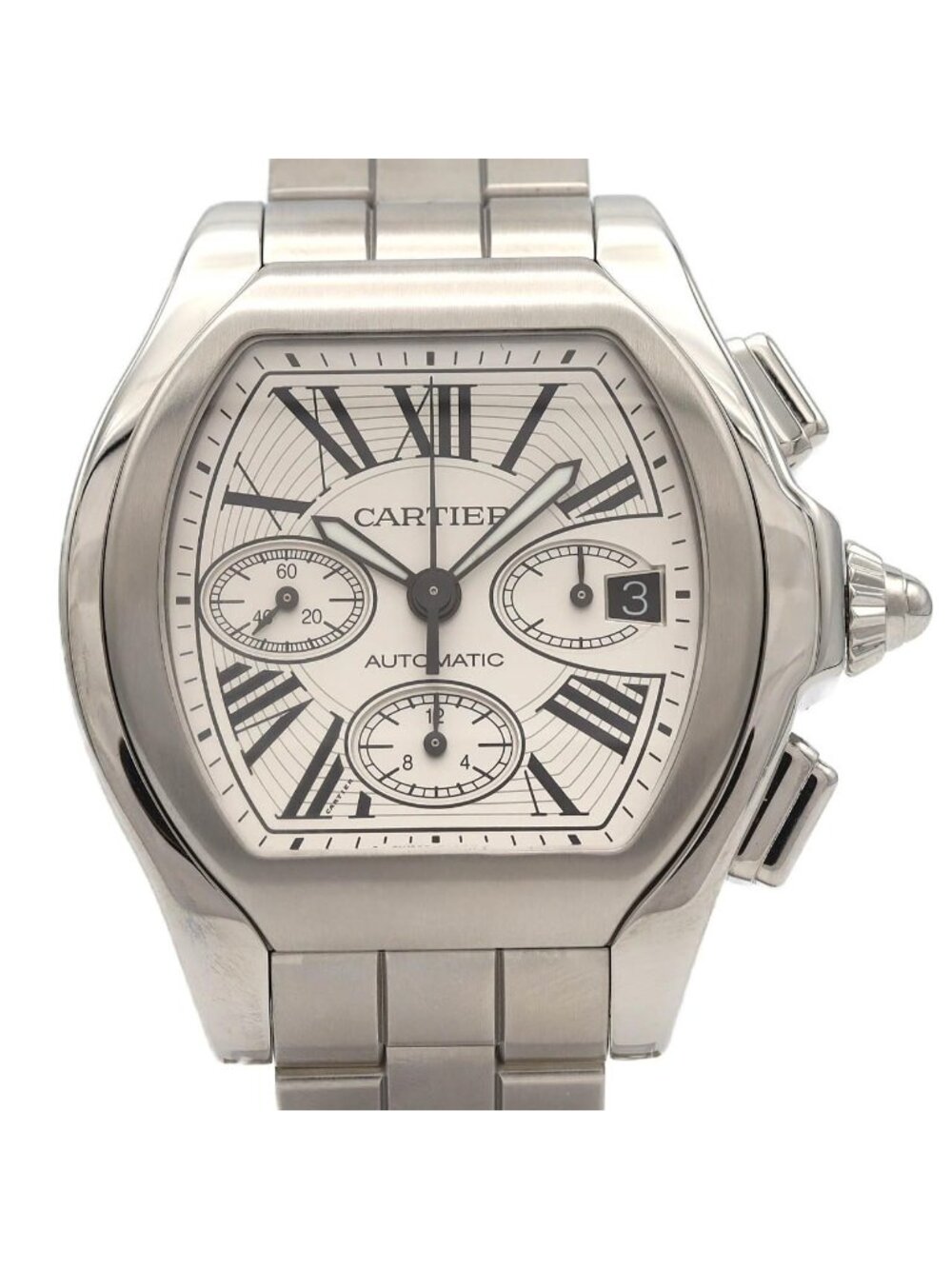 Cartier Roadster S Chronograph XL SS Automatic Watch
